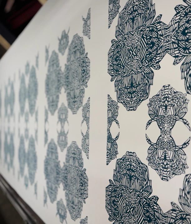 Dyeing process using textile printing techniques